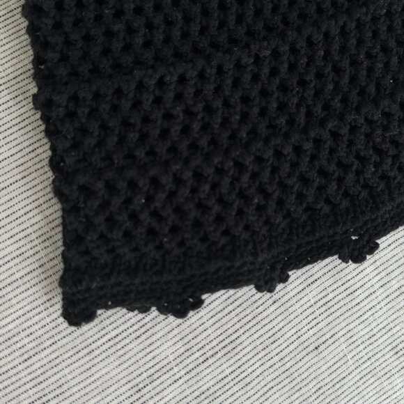 NWT Aritzia Wilfred Ephron Black Crochet Midi Dress - Picture 5 of 7